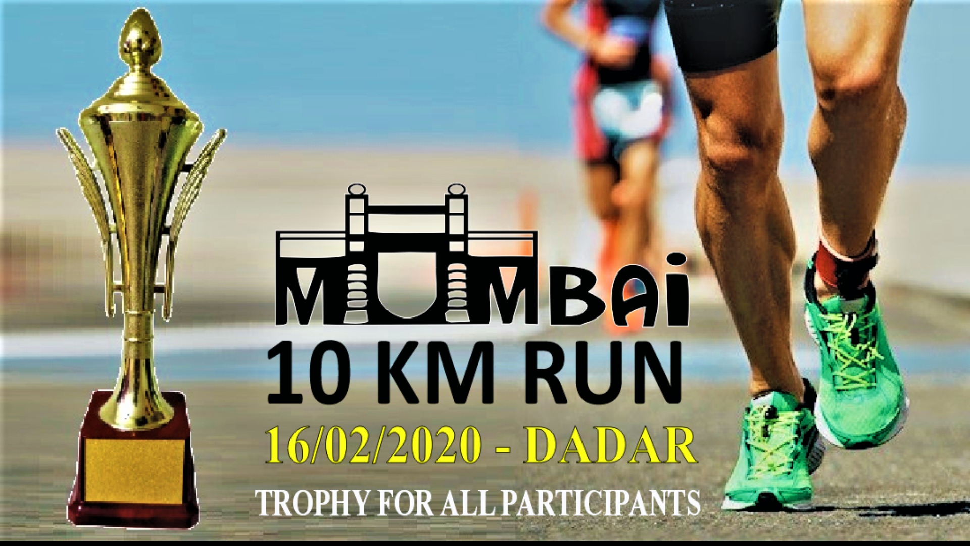 Mumbai Run 10K Finisher Trophy for All Book Now! Khelomore